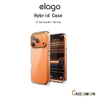 ELAGO Hybrid Case Premium Grade Shockproof Clear From America For iPhone17/Air/17Pro/17Promax