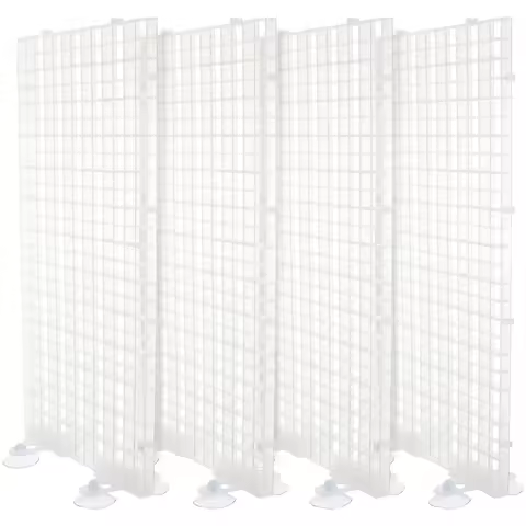 4Pcs Aquarium Isolation Panel Spliced Lattice Plate Divider Grid Board Fish Tank Breeding Separator 