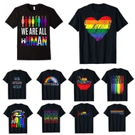 S-5XL Fashion Printed T-Shirt Vintage Couple Shirt LGBT Pride Flag Meaning Gay Pride & Lesbian Rainb