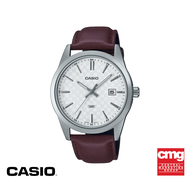 CASIO นาฬิกาข้อมือ CASIO รุ่น MTP-VD03L-5AUDF สายหนัง สีแดง
