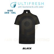 2XS - 7XL Polo T Shirt Men Short Sleeve Uniform Collar for man Ultifresh UDF05 1.0 Microfiber Polyes
