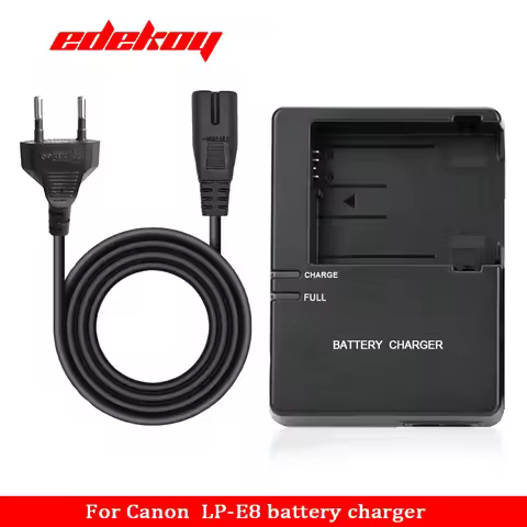 LC-E8 Charger for LP-E8 Battery Canon EOS 550D 600D 650D 700D , Kiss X4 X5 X6i X7i , Rebel T2i T3i T