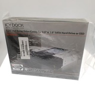 全新 台灣轉接架名廠 ICY DOCK 5.25吋 兩用 2.5吋/3.5吋 SSD/HDD Mount Hot-Swap