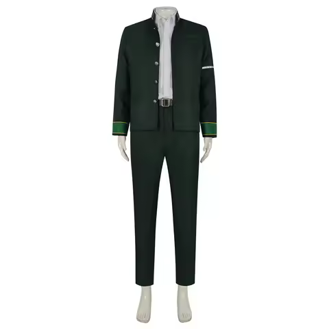 Anime Costume Kaji Ren Cosplay Hayato Suo Suit Coat School Uniform Wind Breaker Haruka Sakura Outfit