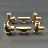1/8″–3/8″ BSP Female Male Tee | 3 Way Brass Pipe Fitting Splitter DN6 DN8 DN10