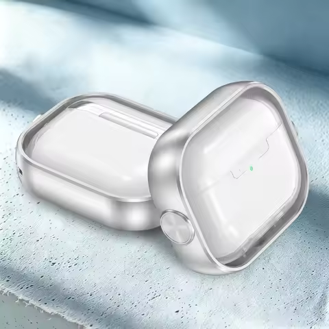 2026 Cute Clear For AirPod 3 Pro3 Case With Stand 360° Fingertip Rotation Shockproof Cover For Apple