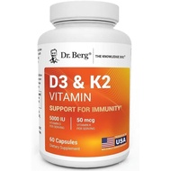 Dr.BergMaximumStrength2-in-1VitaminD3K25,000IU|lyDerivedD3|4XLab-Tested&Verified|HighAbsorptionFormu