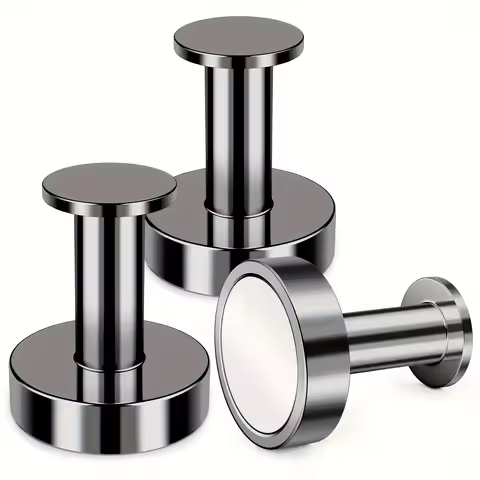 1/2 Pack Strong Magnetic Hooks for Hanging Coats and Bags, Magnet Hooks Heavy Duty, Neodymium N52 Ra