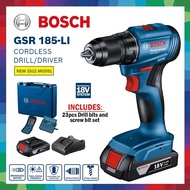 BOSCH GSR 185-LI Cordless Drill 18v BRUSHLESS / Driver GSR 185LI GSR185LI Drill Bosch 18v Bateri