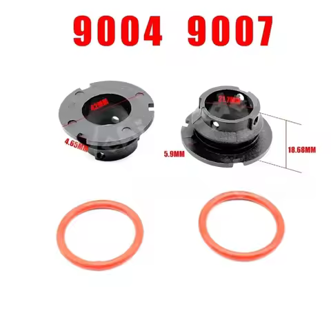 2Pcs 9004 9007 Car LED Headlight Bulb Adapter Holder Base Sockets Headlamp Retainer