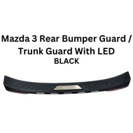 MAZDA 3 REAR BUMPER STEP/ TRUNK GUARD/ BUMPER GRUAD WITH LED