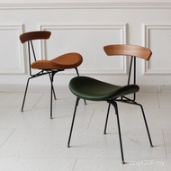 Industrial Chair Iron Back Chair Designer Nordic Art Retro Ant Light loft Dining Chair Solid Wood Le