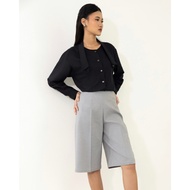 FLOMORS - FROST KNEE-LENGTH SHORTS LIGHT GREY