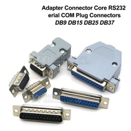 5PCS DB9 Adapter Connector Core RS232 Serial COM Plug Connectors Hole/pin DB15 Female Male Port Sock
