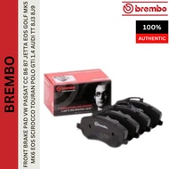 BREMBO FRONT BRAKE PAD VW PASSAT CC B6 B7 JETTA EOS GOLF MK5 MK6 EOS SCIROCCO TOURAN POLO GTi 1.4 AU