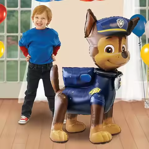 Giant 3D Paw Patrol Balloons Standing Paw Patrol Cartoon Dog Balloon for Children's Birthday Party D