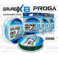 Proga savage 8x braided line tali pancing 300meter