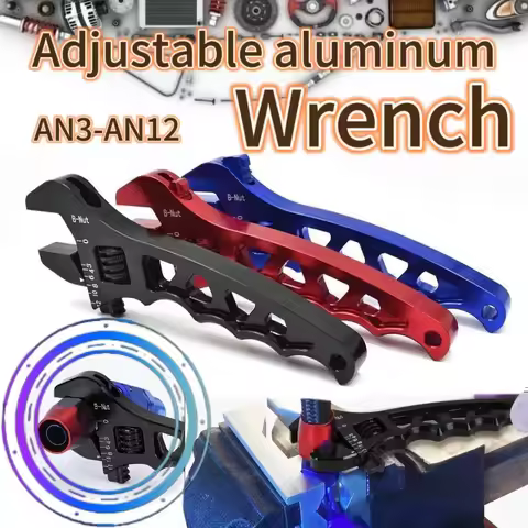 Adjustable AN Aluminum Wrench Hose Fitting Tool Aluminum Spanner AN3-AN12 Wrench Spanner Fitting Too