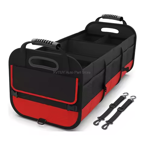 95L Large Capacity Foldable Car Storage Box Collapsible Oxford Fabric Organizer For Trunk Tidy Multi