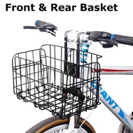 ตะกร้าหน้ารถจักรยาน ตะกร้าจักรยาน ตะกร้ารถ ข้นและหนา ตะกร้าพ่วงข้าง ตะกร้าหน้ารถจักรยาน ตะกร้าแขวนแบบพับได้สำหรับจักรยานเสือภูเขา