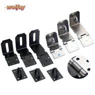 YOLANDA Padlock Clasp, Household 90 Degrees 90 Degree Lock Catch,  Hardware Burglar-proof Stainless 