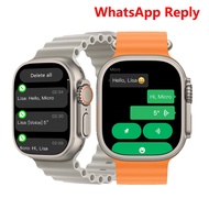 Microwear Smartwatch Ultra 5 plus AMOLED WhatsApp Reply AI ChatGPT NFC GPS Compass Clock Bluetooth C