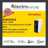 EuropAce EPAC 12W3 3-in-1 Portable Aircon (12,000 BTU)