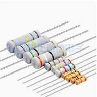 5PCS film resistor 1W 2W 9.1K 10K 12K 13K 15K 16K 18K 0.5W 20K 22K 24K 27K 30K 33K 36K 39K 43K 47K 5