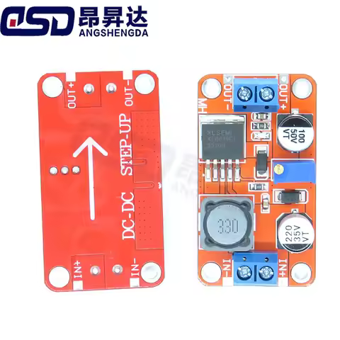 Converter 12V 5V Boost 1PCS XL6019 5A DC-DC Step Up Power Module Boost Volt Converter 3.3V-35V To 5V