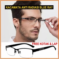 TERLARIS Kacamata Korea Anti Radiasi Blue Ray komputer TV HP laptop Pria Wanita