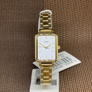 Casio LTP-V009G-7E Gold Tone Analog Quartz Rectangle Ladies Casual Dress Watch