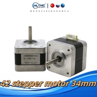 HLTNC Nema 17 Stepper Motor 0.24N.m 42HS34mm 36ozin 2.4kg.cm Single Axis 5mm 0.95A For CNC Laser Eng