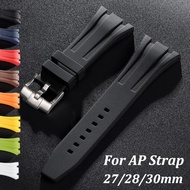 Silicone Watch Strap 27mm 28mm 30mm for AP Royal Oak Offshore Rubber Watch Band Business Bracelet Wo