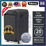 【 NEW | READY STOCK】FELLOWES LX220 HEAVY DUTY SHREDDER MICRO CUT 20 SHEETS | PAPER SHREDDER | SHREDD