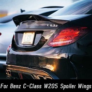 ฝากระโปรงท้าย Seuisn-122สปอยเลอร์ติดขอบหางปลาติดปีกรถสำหรับ2014-19 Mercedes Benz C Class W205 C180 C