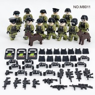1PCS SWAT Minifigures Toy Building Kit Toys Military Figure Soldier Building Blocks Kids Toy Toys for Boys Girls Compatible with All Brands