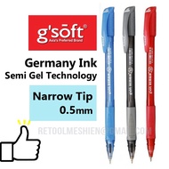 Germany Ink Smooth Writing Experience 0.5mm Ball Point Pen G'Soft [Remaja 5566R]