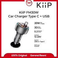KIIP FM30W Car Charger 30W Dual Port Fast Charging