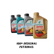 100% ORIGINAL PETRONAS SPRINTA F100 SAE 40 F900 SEMI FULLY SYNTHETIC 4T ENGINE OIL MINYAK HITAM