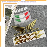 【Sell-Well】 DriveDynasty 7PCS/Set BEAT Logo Emblem 3D Gel Sticker Decor Motorcycle Motor Bike Scoote