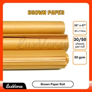 Brown Paper Roll [50'S] 50gsm