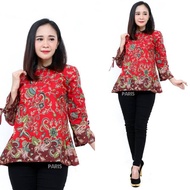 Blouse batik guci Blouse batik Blouse unggul jaya batik Blouse Women's Top