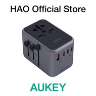 Aukey 65W Travel Mate Universal Adapter (5 Ports + 1 AC Outlet)