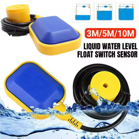 UK221 Plastic Cable Type Water Level Float Liquid Level Switch Water Tower Water Tank Automatic Wate