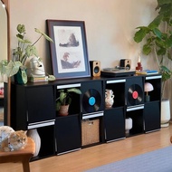 Storage cabinet with flip-up doors, bookcase, storage cabinet, integrated living room display cabine