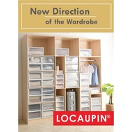 ﹉❣Locaupin Multipurpose Wardrobe Clothes Stackable Plastic Storage Box Drawer Storage Box Underwear 