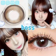 คอนแทคเลนส์ boss brown น้ำตาลกลางตาแบ๊วอินเตอร์ ลูกคุณ Ilesn ฝาฟ้าอมน้ำสูง 60%🦋