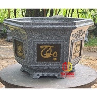 Hexagonal Pot Mold 38 cm high 28 cm model. High quality ABS Plastic Landscape Pot Mold