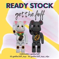 🙀現貨 BE@RBRICK BEARBRICK BECKONING CAT WHITE EMISSION 400% 白色發光招財貓