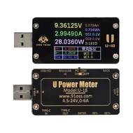 Diymore DC 4-25V 6.5A 1.77นิ้วมัลติฟังก์ชั่นแรงดัน USB/มิเตอร์วัดกระแสไฟฟ้า Qc/pd ตัวทดสอบโปรโตคอลจำ